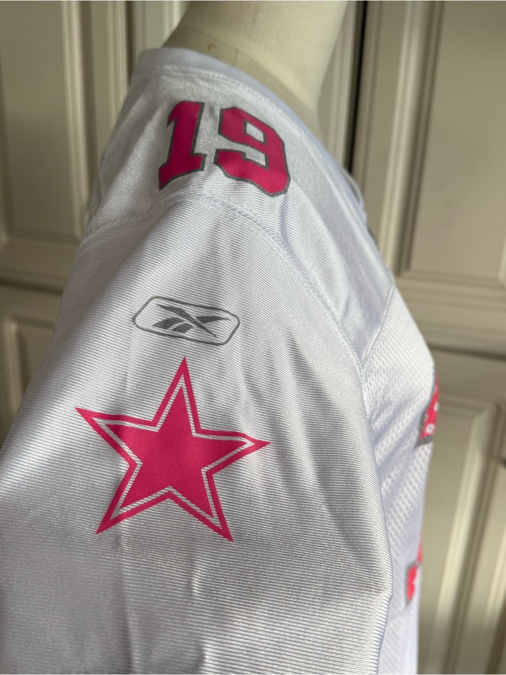 NFL Women’s Dallas Cowboys pink and white jersey - Picture 3 of 6